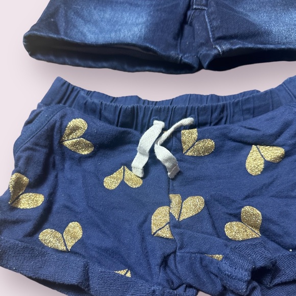 Toddler Girl Set Of Four Shorts Carters Cat & Jack H&M Denim Jungle Print Sz 2-3 - Picture 6 of 10